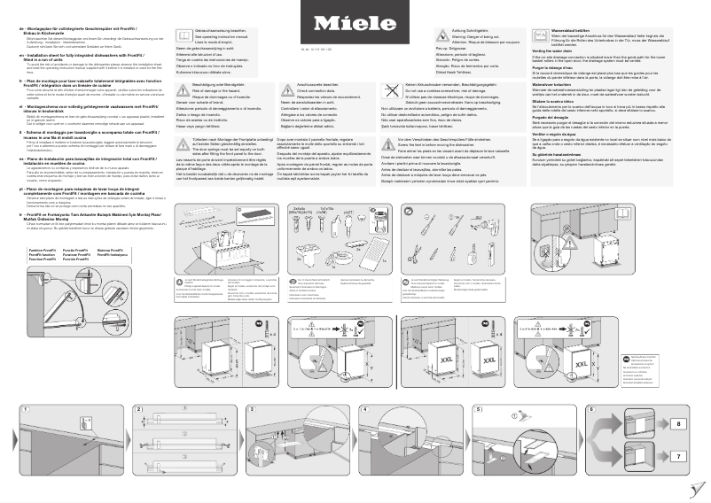 Page 1 de la notice Manuel utilisateur Miele G 7685 SCVi XXL AutoDos
