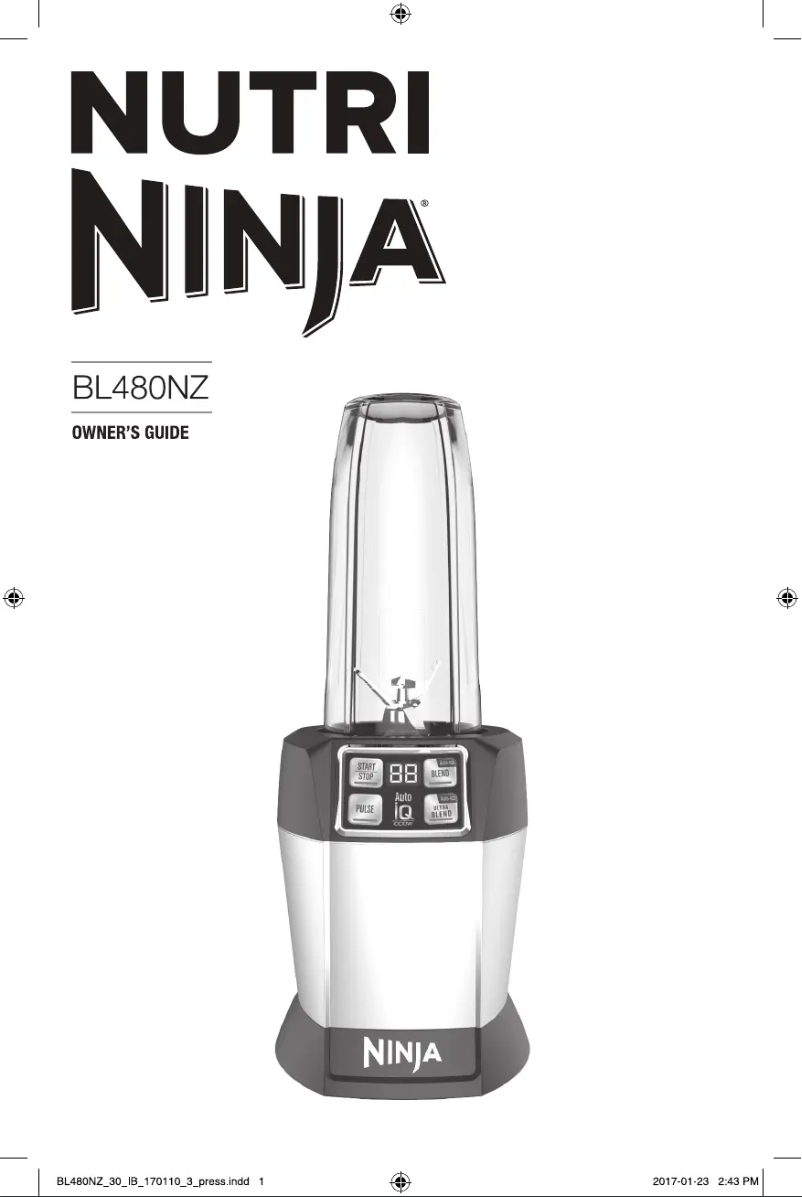 Page n°1 - Manuel utilisateur Nutri Ninja BL480