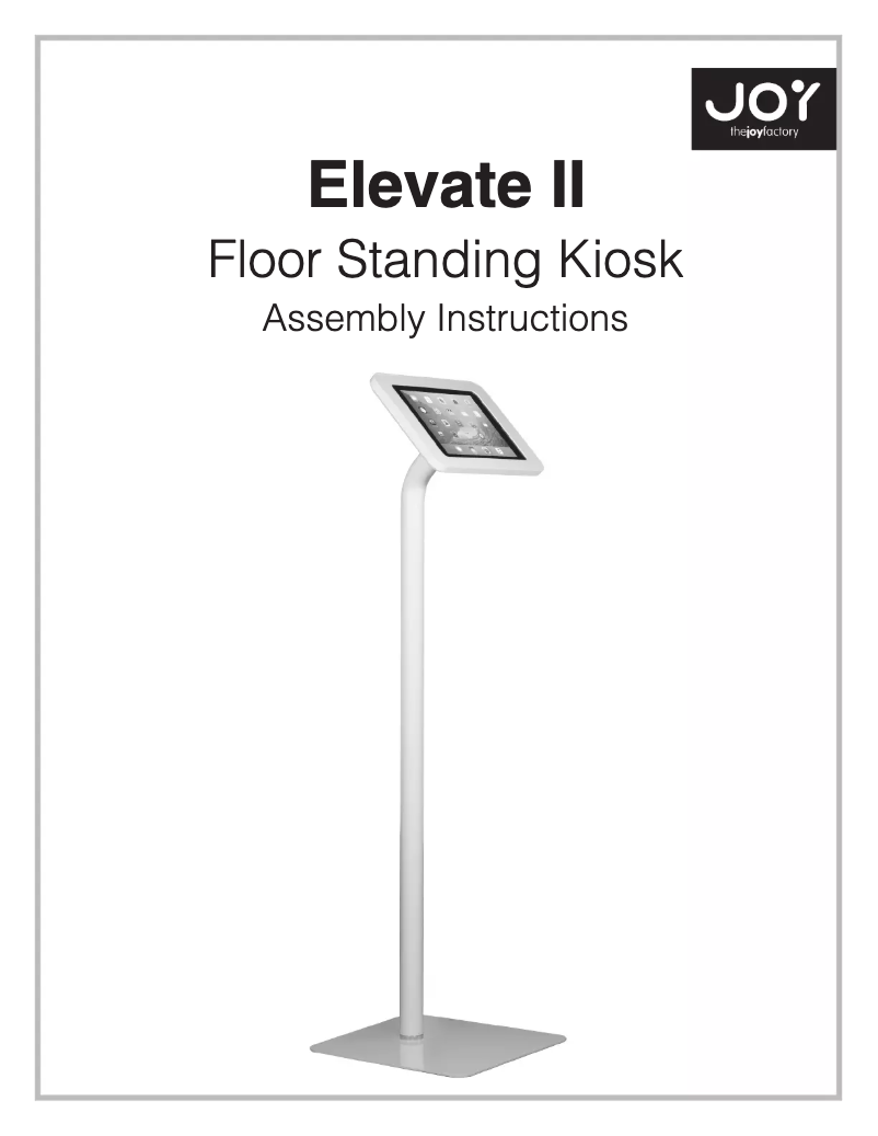 Page 1 de la notice Manuel utilisateur The Joy Factory Elevate II