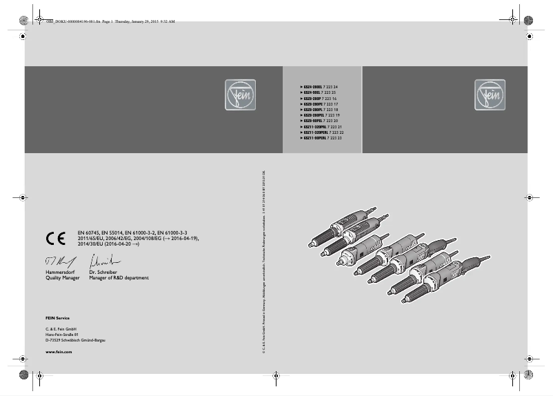 Image de la première page du manuel de l'appareil GSZ 8-280 P