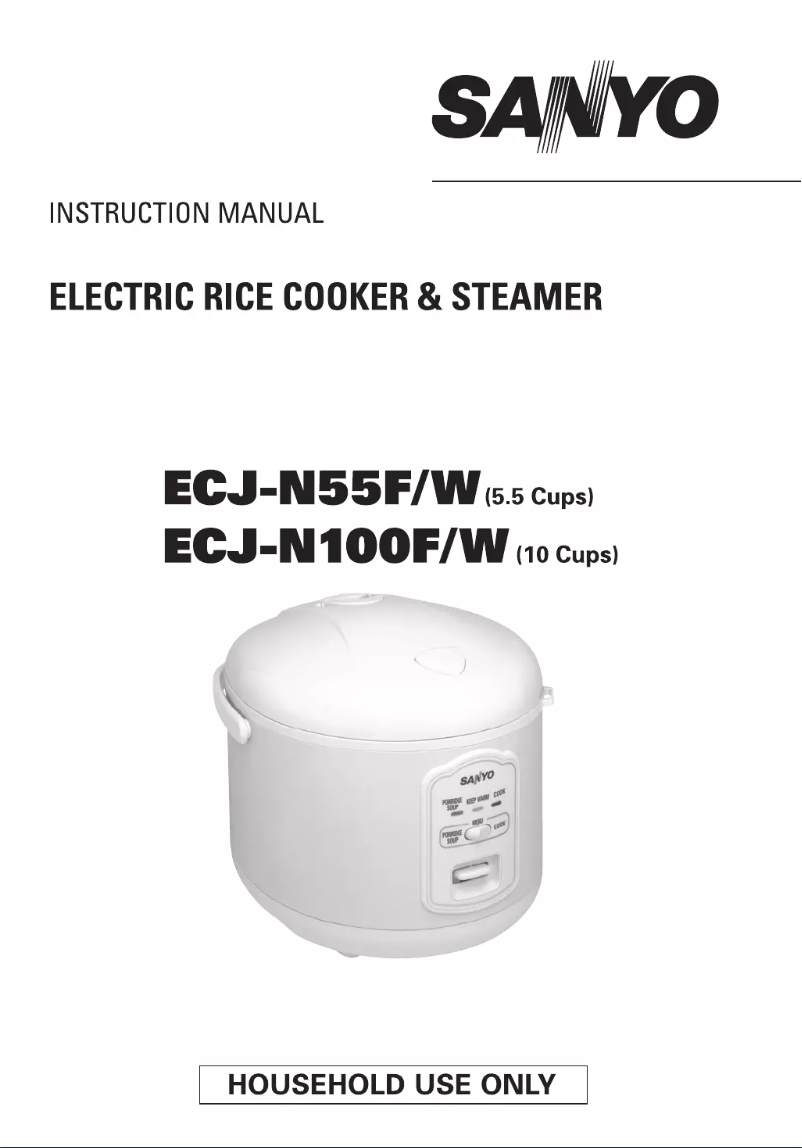 Page n°1 - Manuel utilisateur Sanyo ECJ-N55W