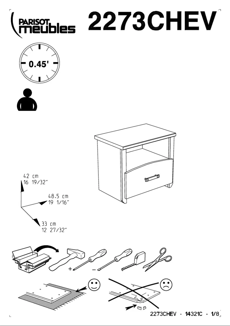 Image de la première page du manuel de l'appareil Biotiful 2273CHEV