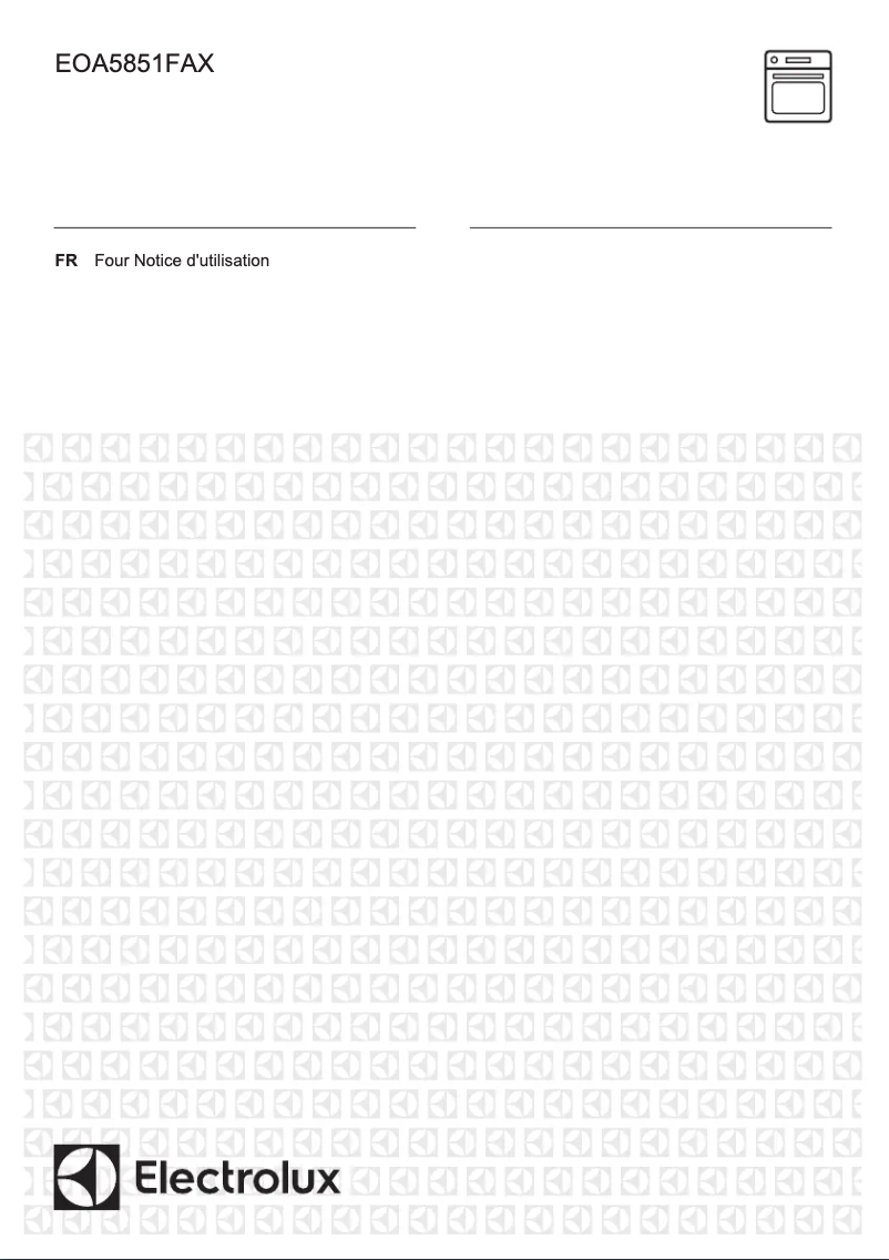 Page n°1 - Manuel utilisateur Electrolux EOA5851FAX