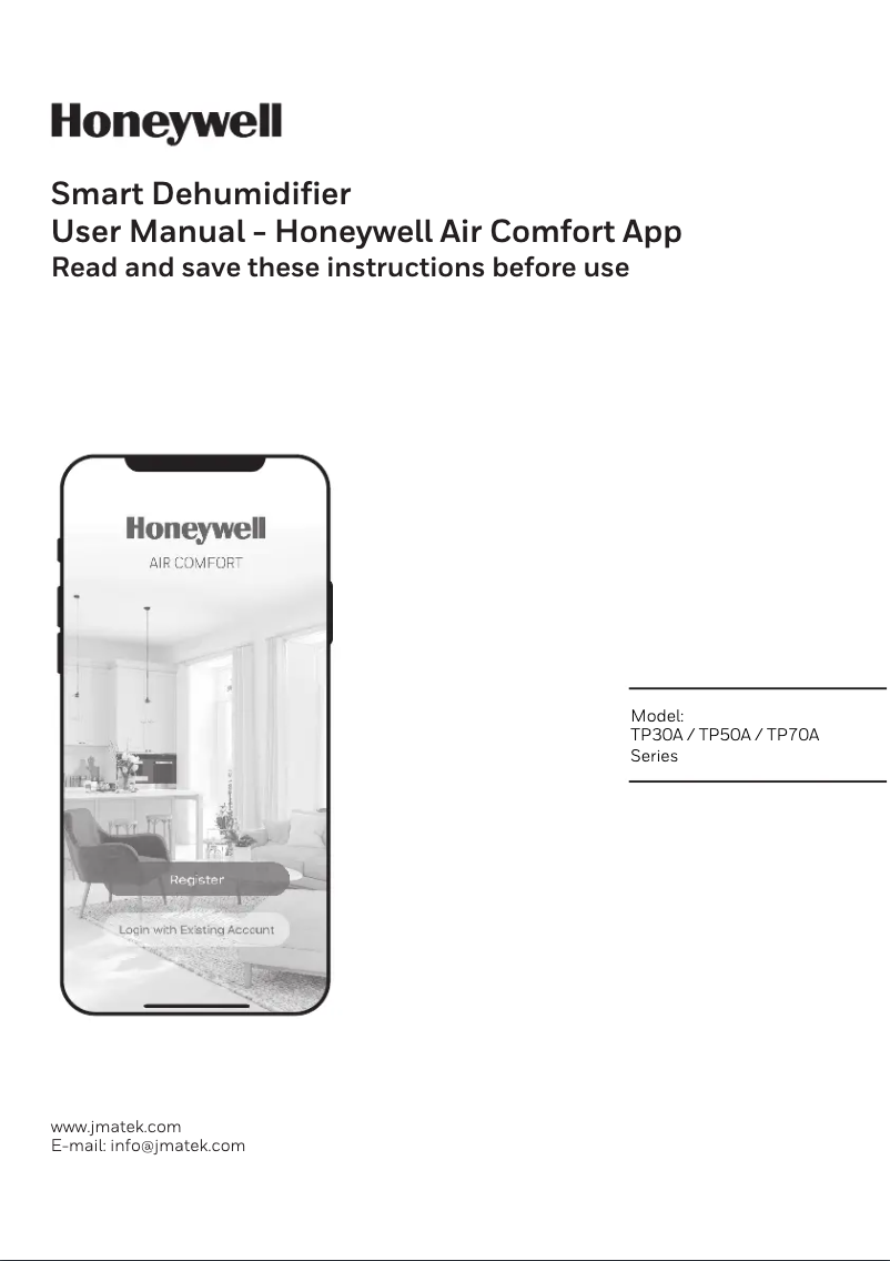 Page n°1 - Manuel utilisateur Honeywell TP30A