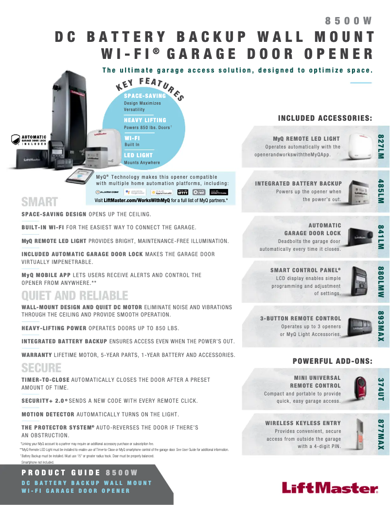 Image de la première page du manuel de l'appareil 8500W