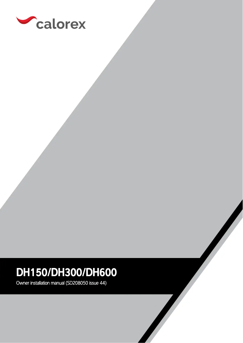 Image de la première page du manuel de l'appareil DH 150