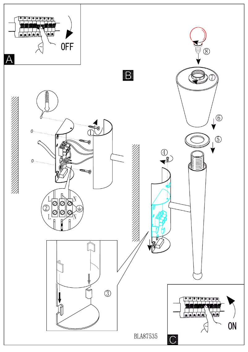 Page n°1 - Manuel utilisateur Eglo Mara