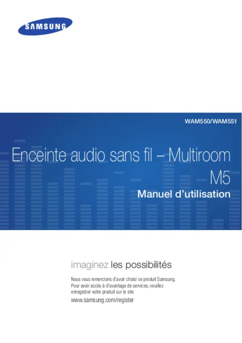 Page 1 de la notice Manuel utilisateur Samsung M5