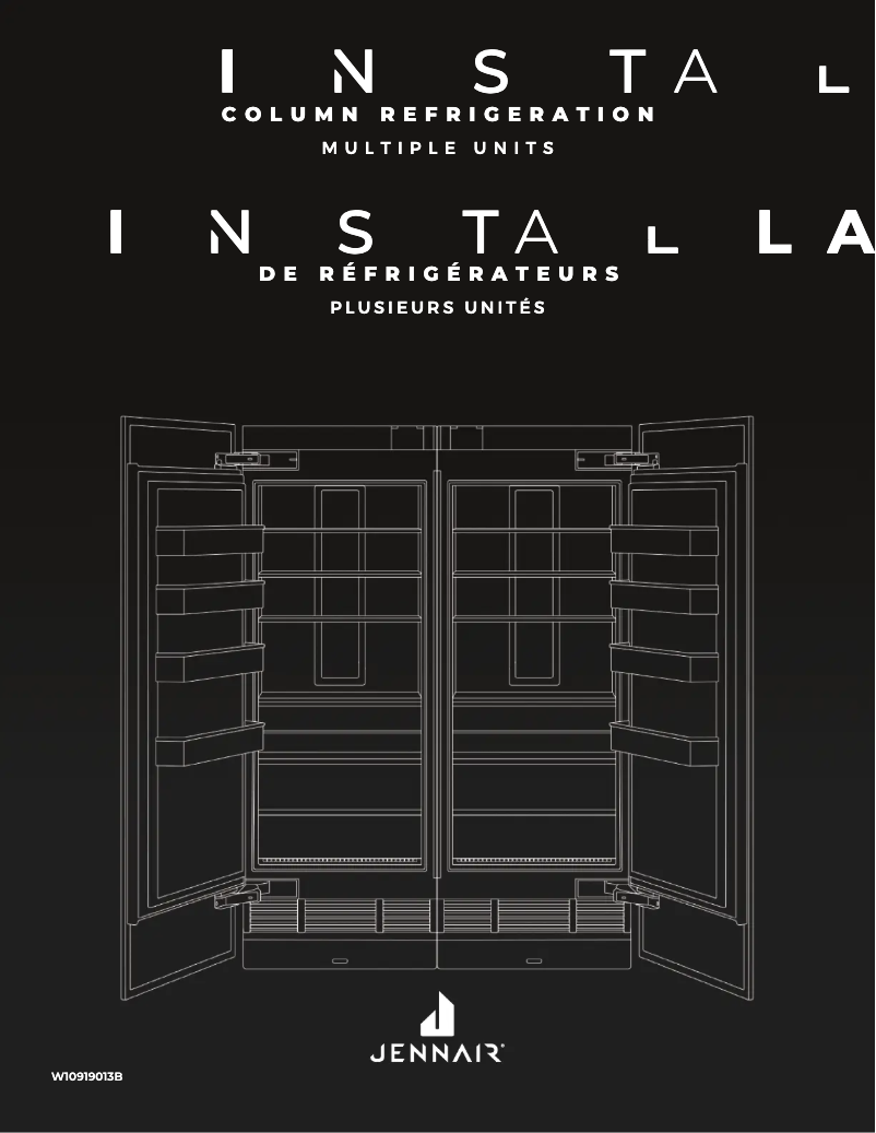 Page n°1 - Guide d'installation JennAir JKCPL241GL