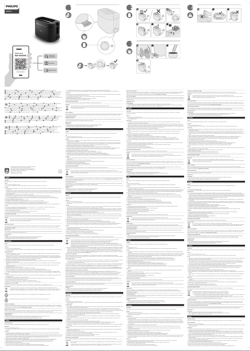 Page 1 de la notice Manuel utilisateur Philips HD2510