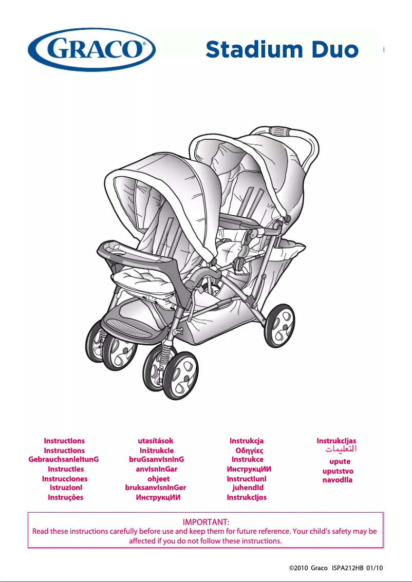 Image de la première page du manuel de l'appareil Stadium Duo