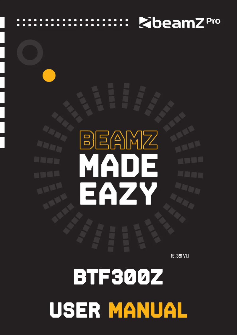 Image de la première page du manuel de l'appareil BTF300Z