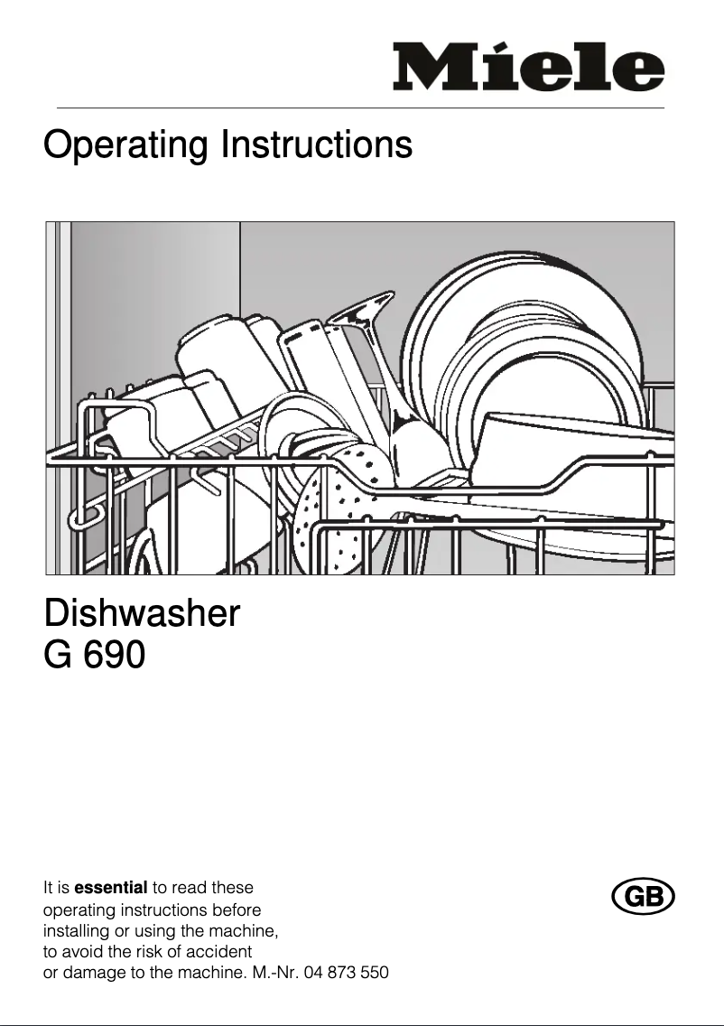 Page 1 de la notice Manuel utilisateur Miele G 690
