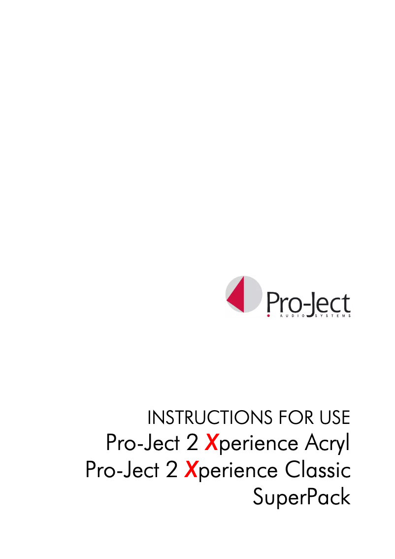 Image de la première page du manuel de l'appareil Xperience SuperPack 2