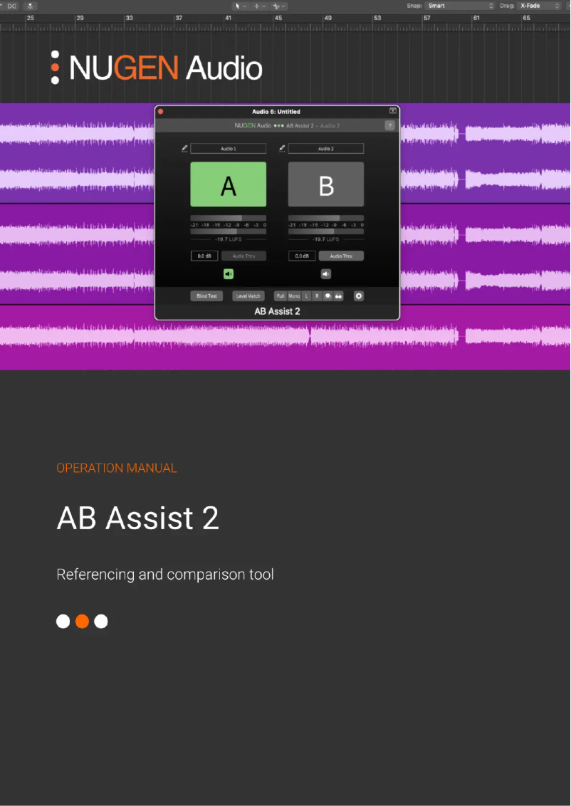 Page n°1 - Manuel utilisateur Nugen Audio AB Assist 2