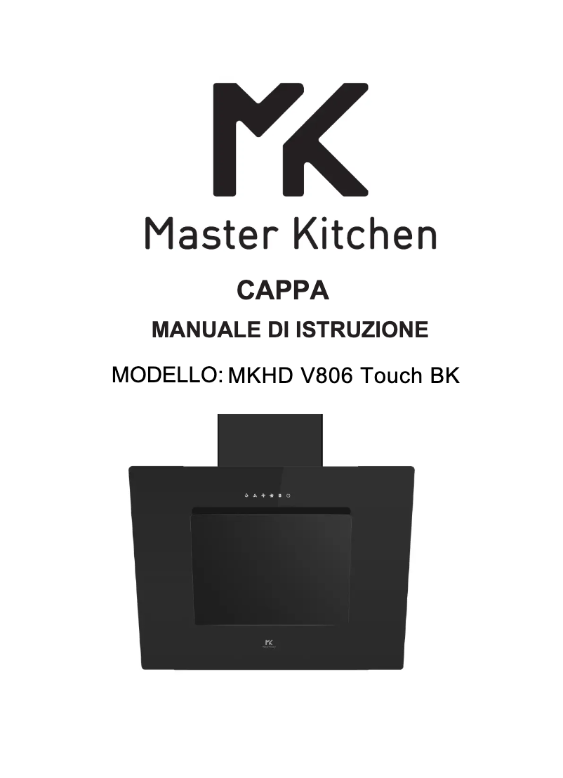 Page n°1 - Manuel utilisateur Master Kitchen MKHD V806 TOUCH BK