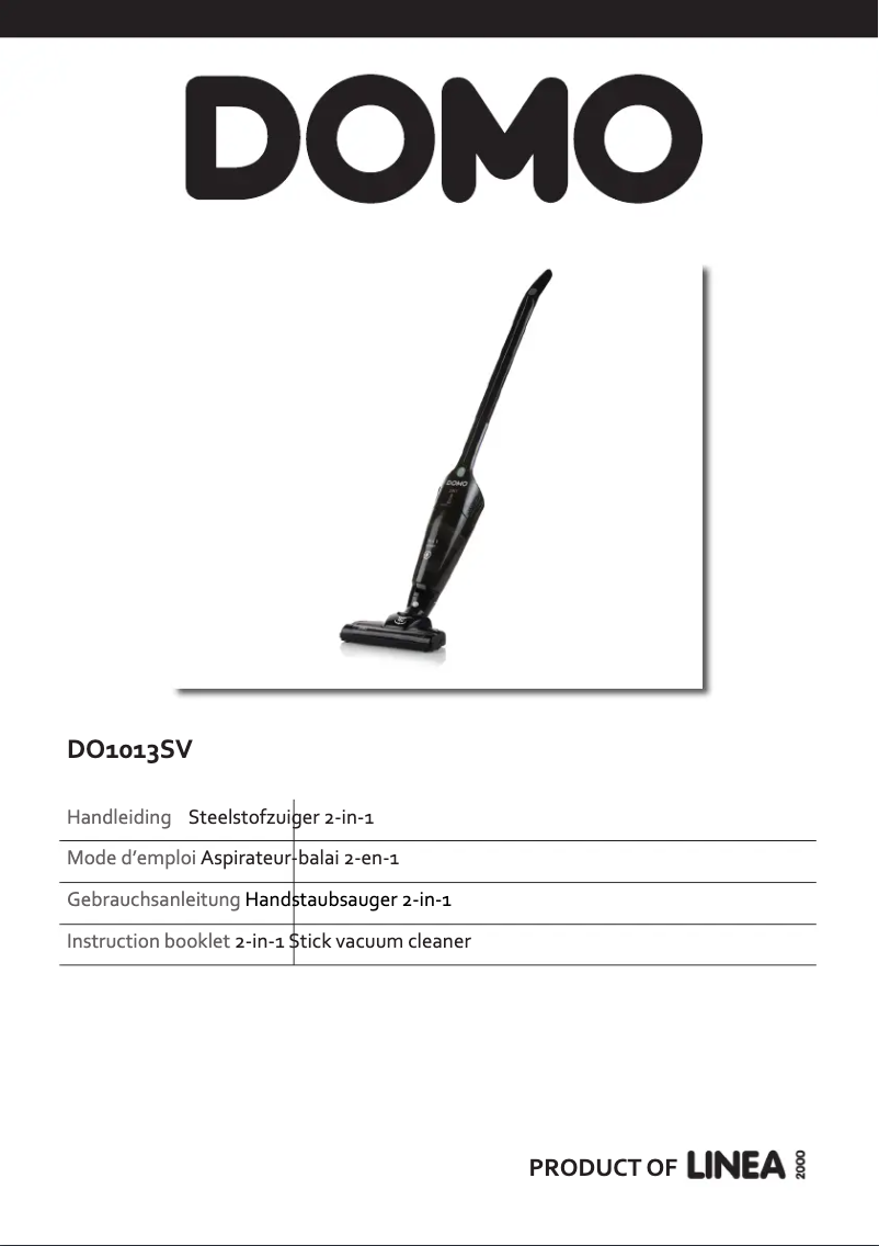 Image de la première page du manuel de l'appareil DO1013SV