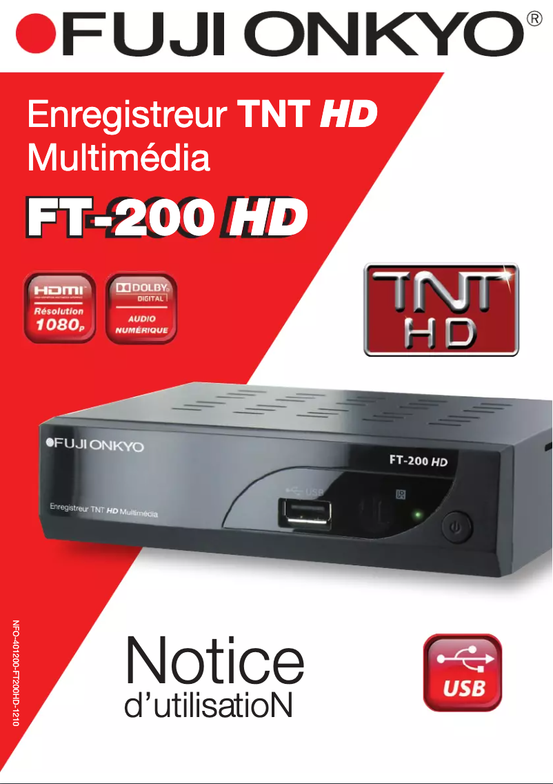Page n°1 - Manuel utilisateur Fuji Onkyo FT-200 HD