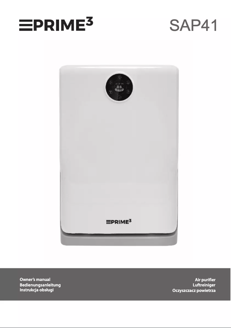 Page 1 de la notice Manuel utilisateur PRIME3 SAP41