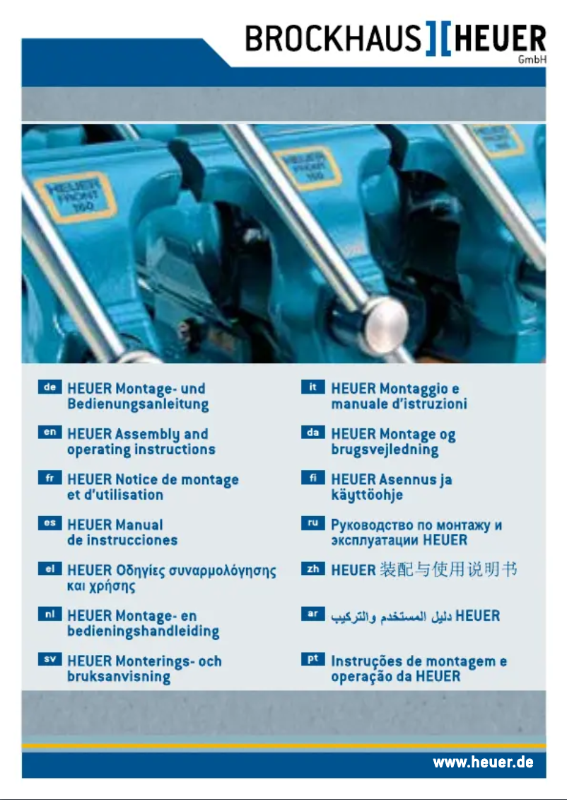 Page 1 de la notice Manuel utilisateur Brockhaus HEUER 100 180