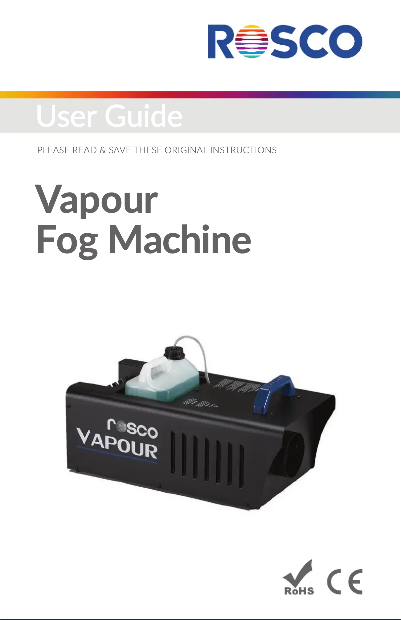 Image de la première page du manuel de l'appareil Vapour