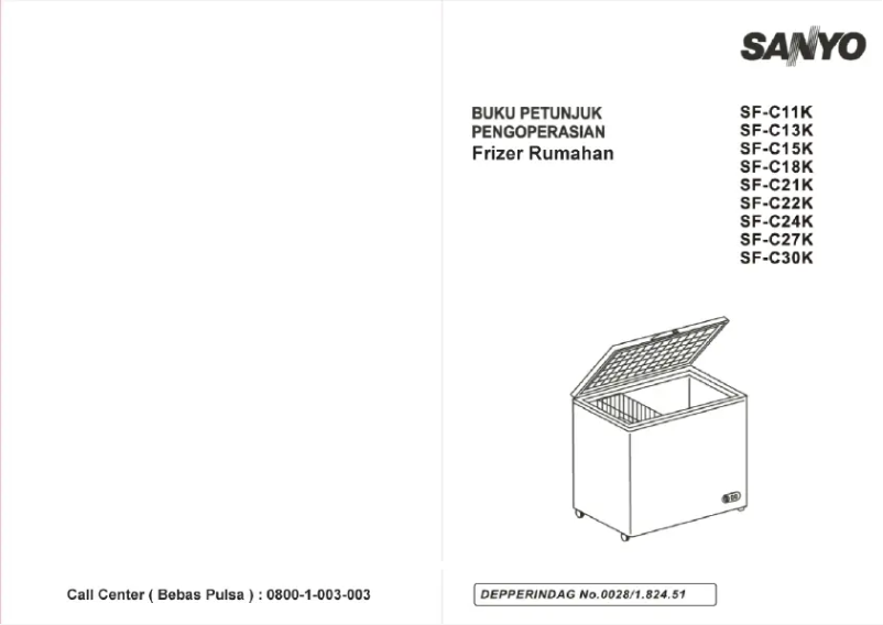 Page n°1 - Manuel utilisateur Sanyo SF-C27K