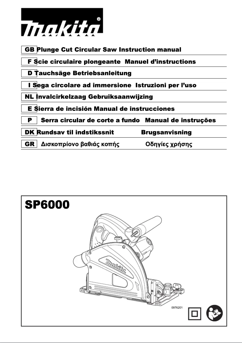 Page n°1 - Manuel utilisateur Makita SP6000