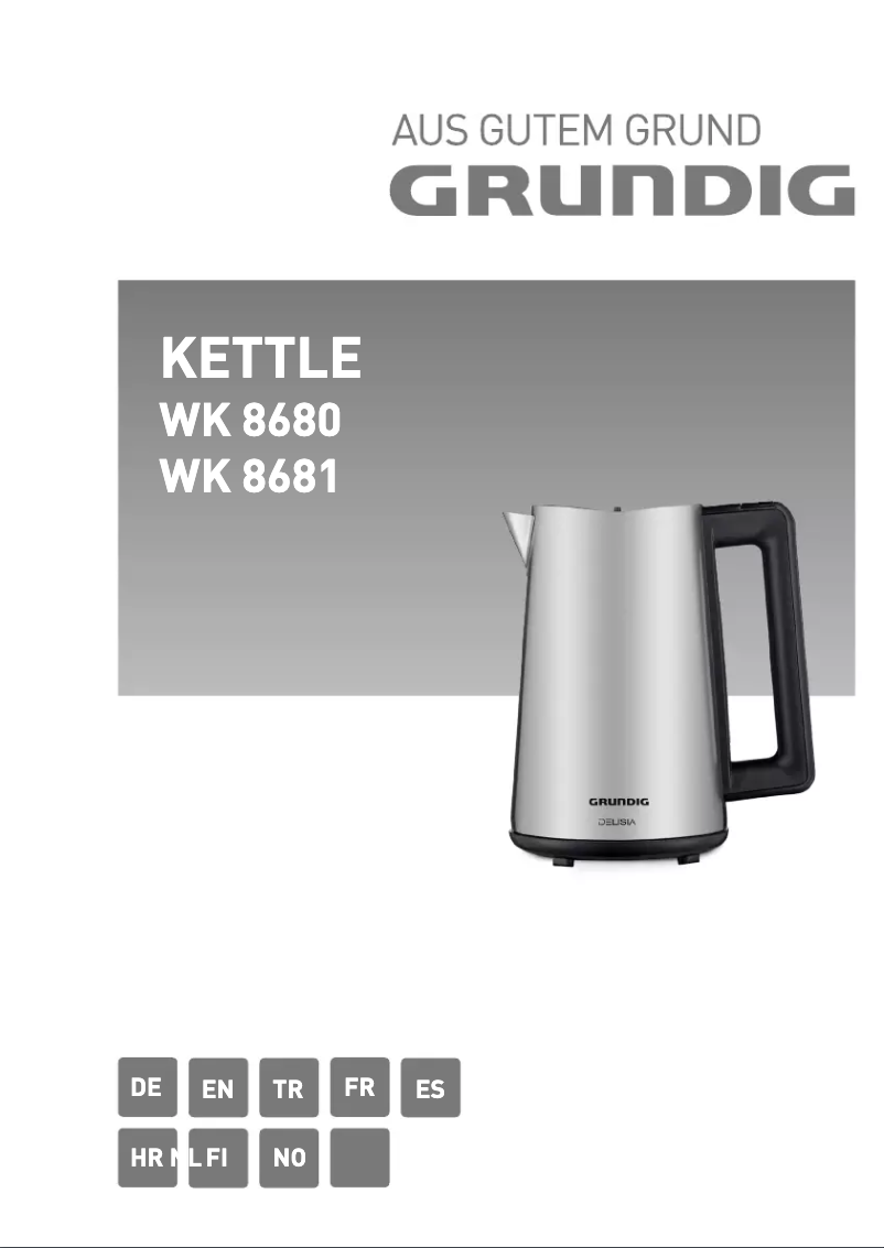 Image de la première page du manuel de l'appareil WK 8680