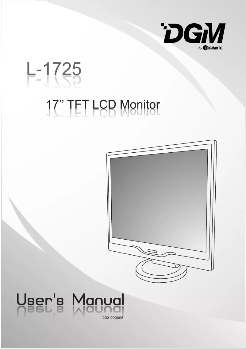 Page n°1 - Manuel utilisateur DGM L-1725