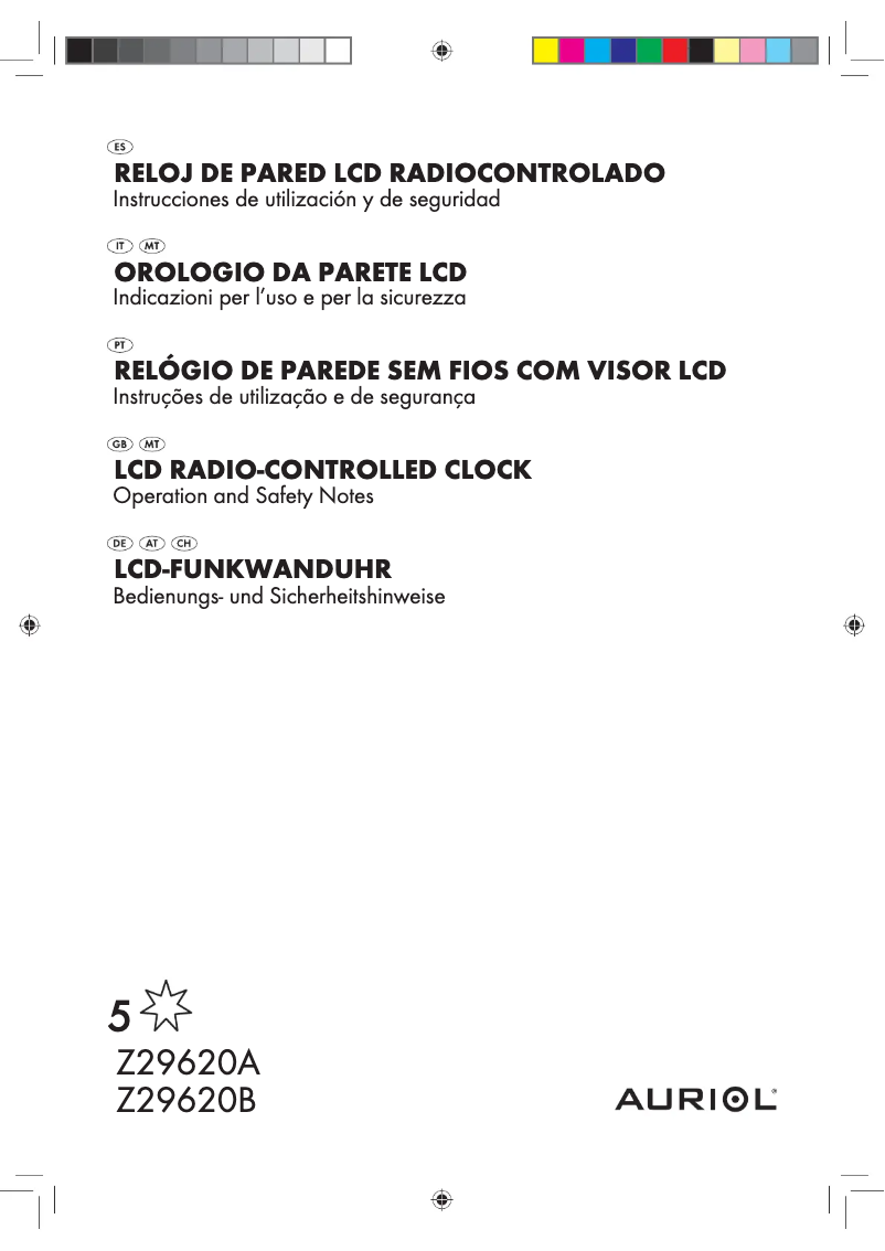 Image de la première page du manuel de l'appareil Z29620A