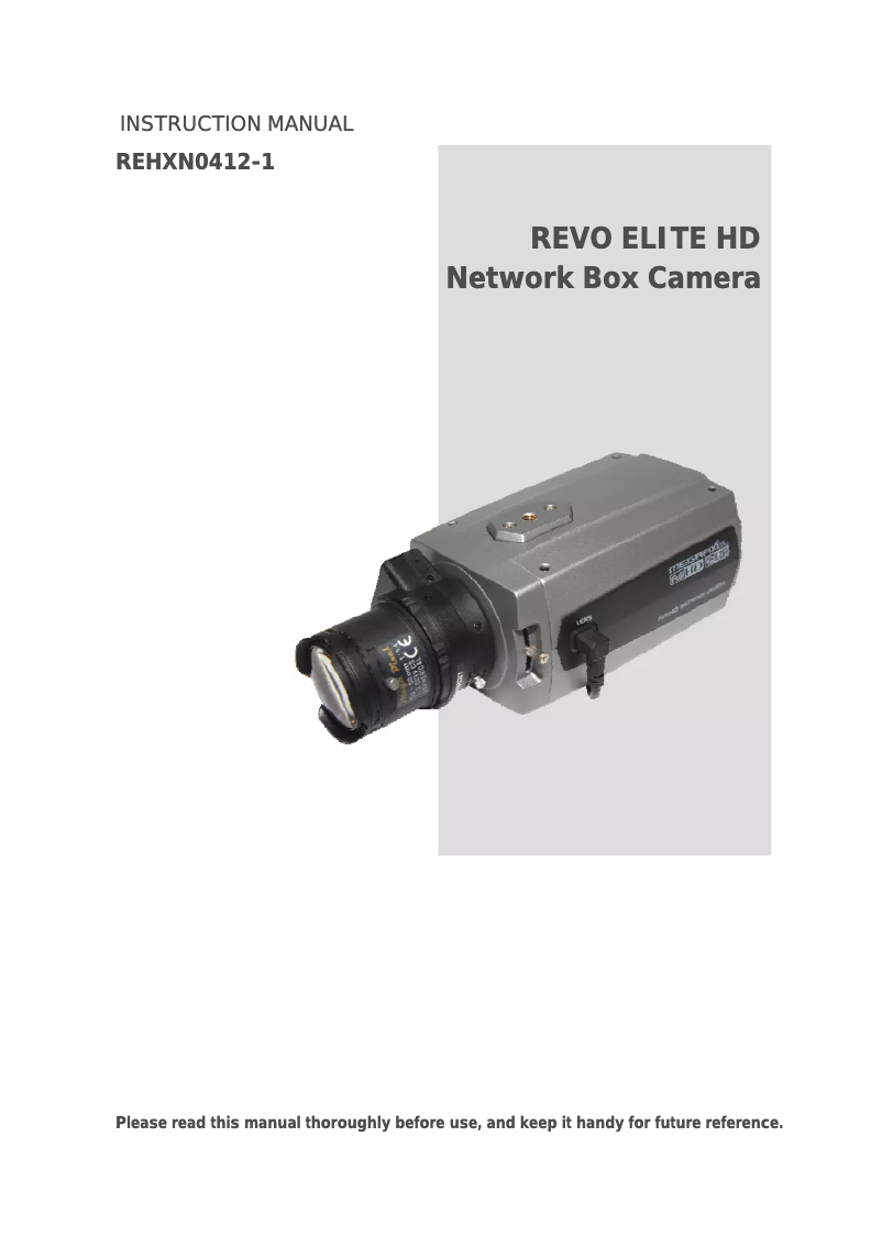 Page n°1 - Manuel utilisateur REVO REHXN0412-1