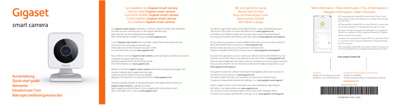 Página 1 del manual Manual de usuario Gigaset Smart camera