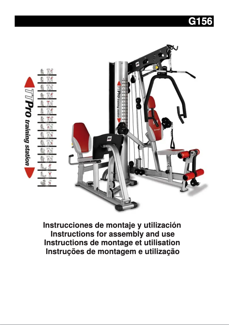 Page n°1 - Manuel utilisateur BH Fitness TT PRO G156
