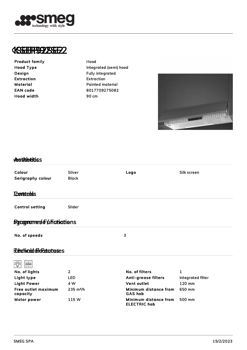 Page n°1 - Brochure Smeg KSEIR92SE2