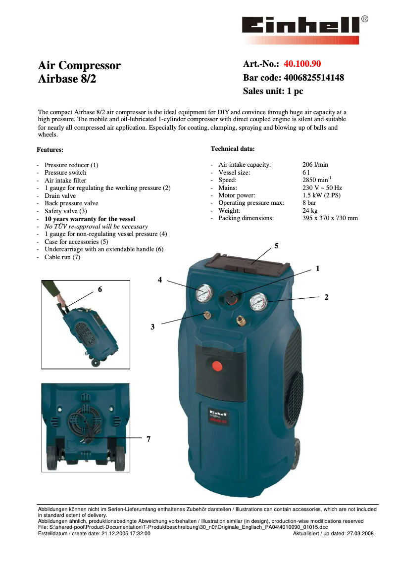 Page n°1 - Manuel utilisateur Global Airbase 8/2
