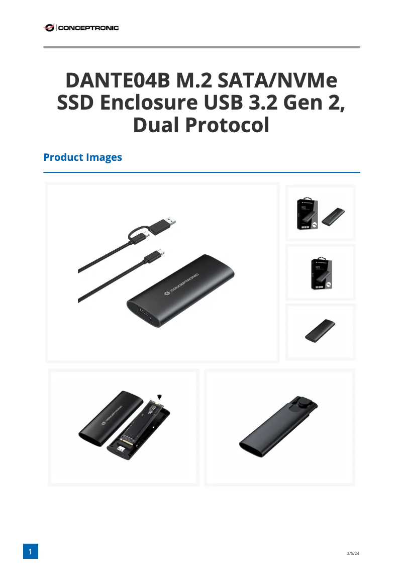 Image de la première page du manuel de l'appareil DANTE04B