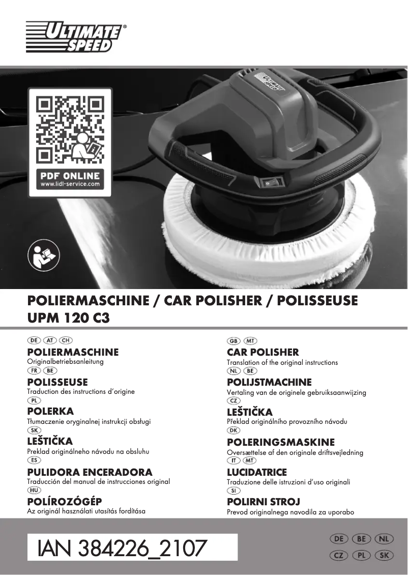 Image de la première page du manuel de l'appareil UPM 120 C3