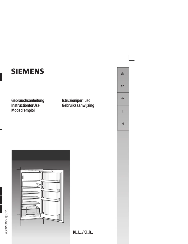 Page n°1 - Manuel utilisateur Siemens KI24LV01