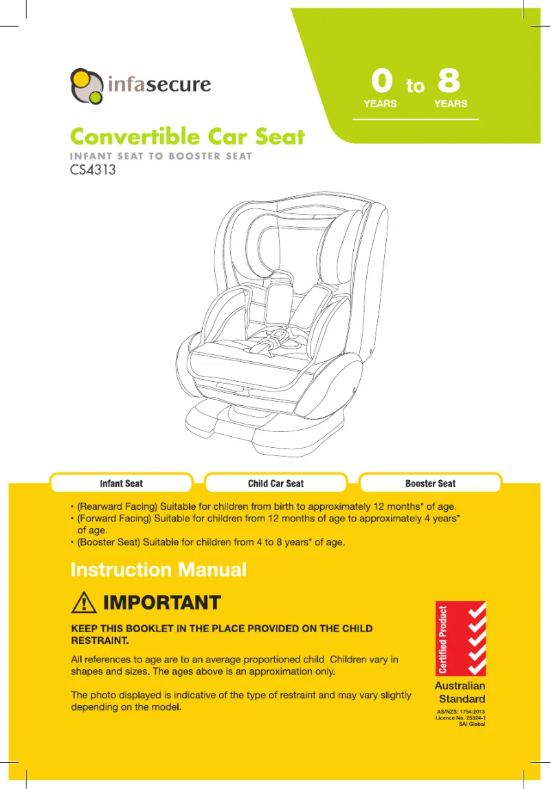 Page 1 de la notice Manuel utilisateur InfaSecure Luxi II Go