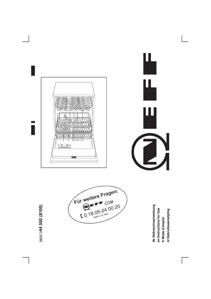 Page n°1 - Manuel utilisateur Neff S 4443