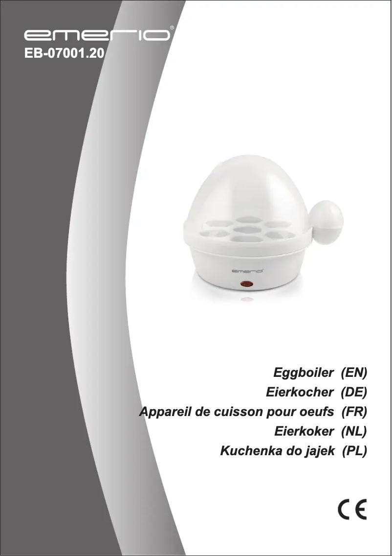 Page 1 de la notice Manuel utilisateur Emerio EB-07001.20