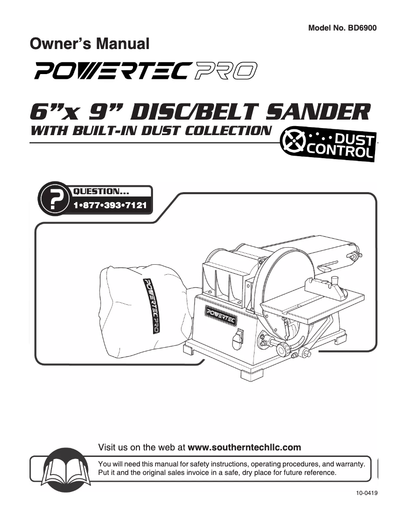 Page n°1 - Manuel utilisateur Powertec BD6900