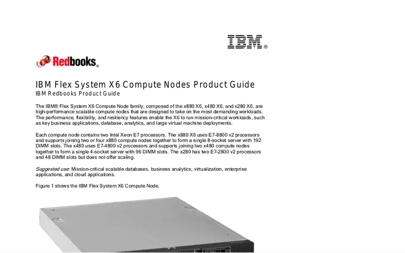 Page n°1 - Manuel utilisateur IBM Flex System x280 X6