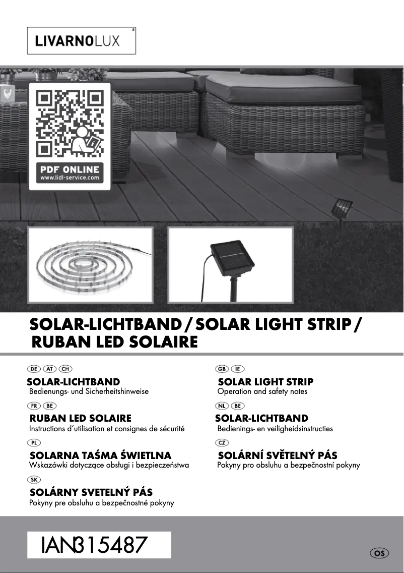 Page n°1 - Manuel utilisateur Livarno Lux IAN 315487