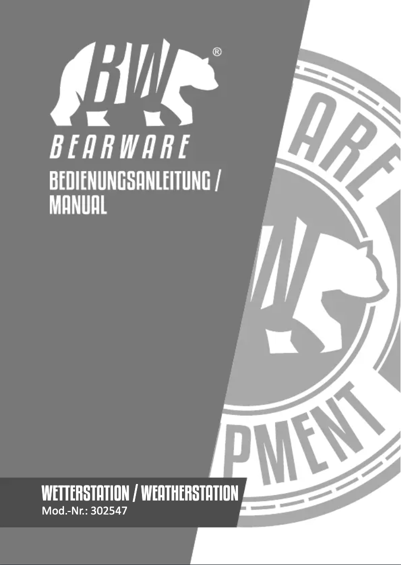 Page 1 de la notice Manuel utilisateur Bearware 302547