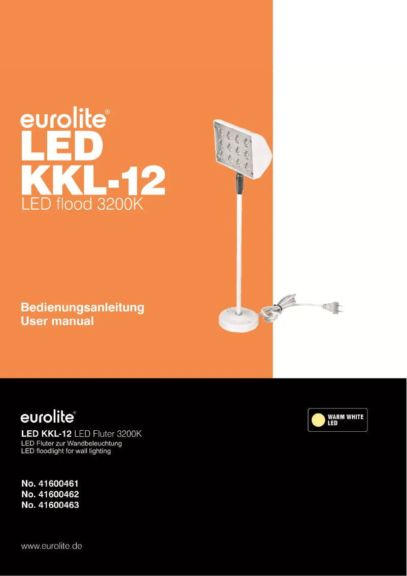 Page 1 de la notice Manuel utilisateur Eurolite LED KKL-12