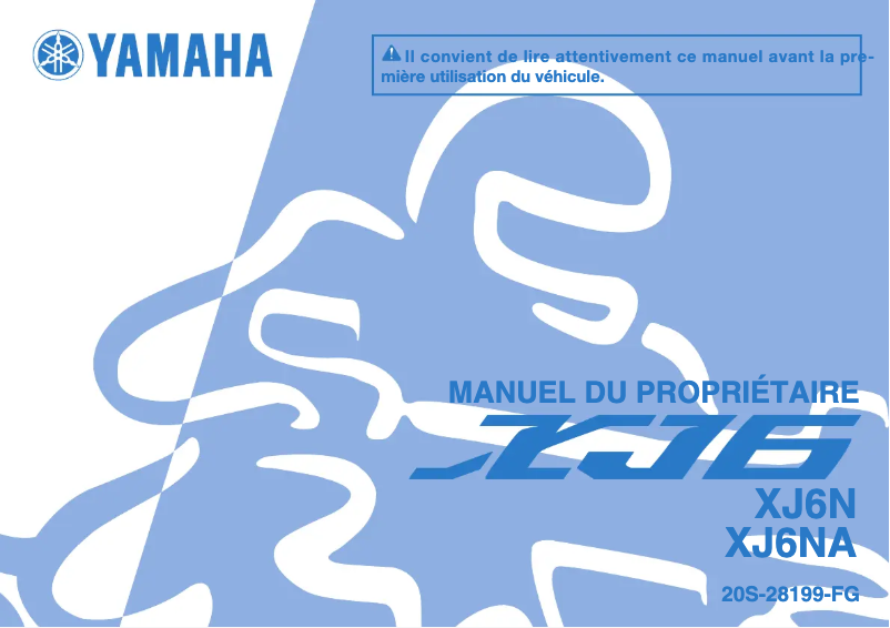 Página 1 del manual Manual de usuario Yamaha XJ6-N (2012)
