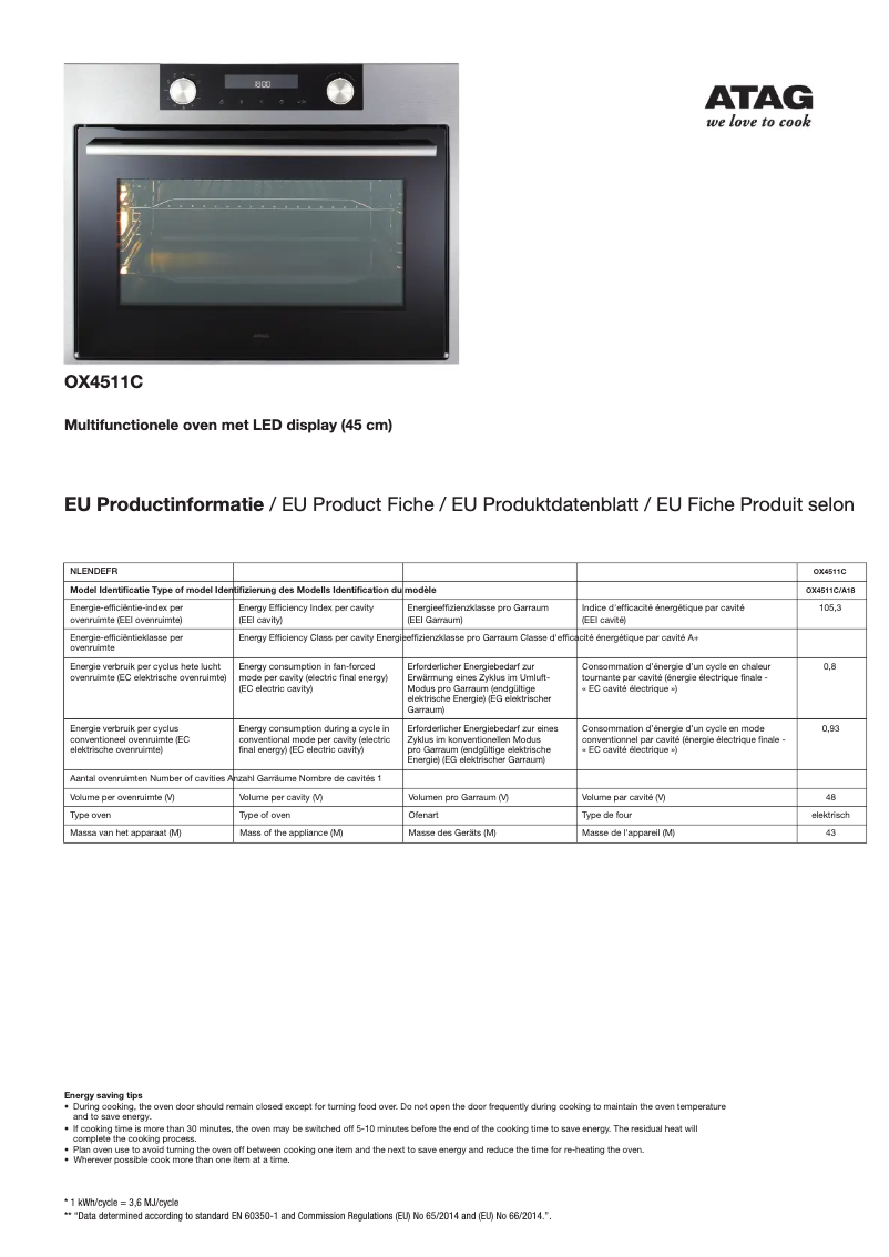 Image de la première page du manuel de l'appareil OX4511C