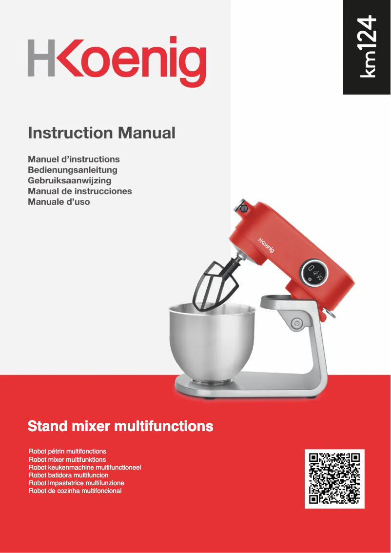 Page n°1 - Manuel utilisateur H.Koenig KM124