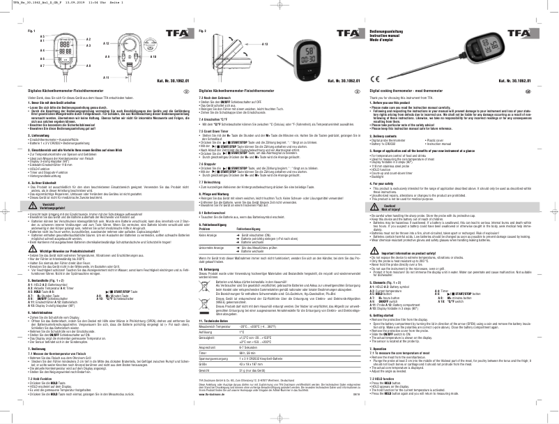 Image de la première page du manuel de l'appareil 30.1062.01